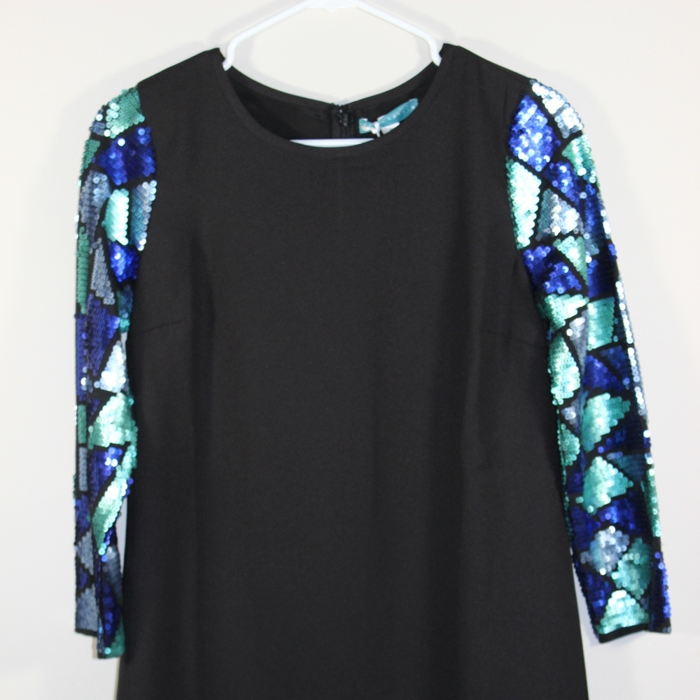 Pim + Larkin Little Black Dress with Sequin Detail